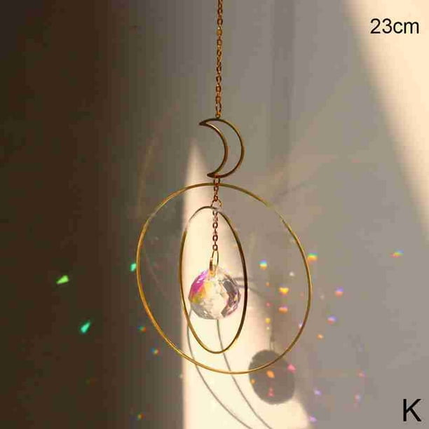 Details about Metallic Hoop Moon Sun Wind Chimes Crystal Prisms Hanging Suncatcher Rainbow Details about Metallic Hoop Moon Sun Wind Chimes Crystal Prisms Hanging Suncatcher Rainbow